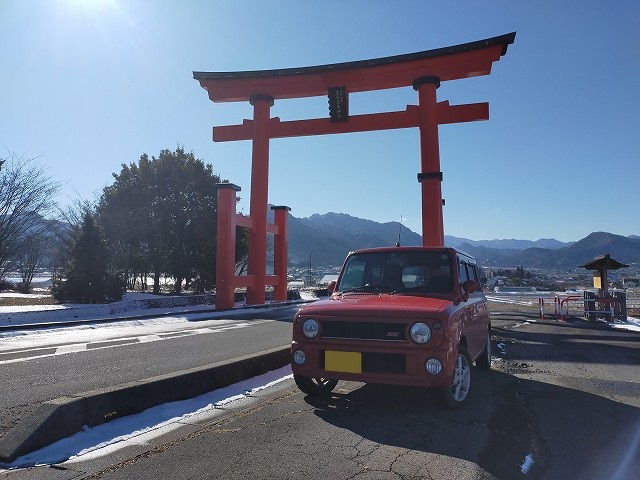 2022年の1月に生島足島神社に行った際の写真。