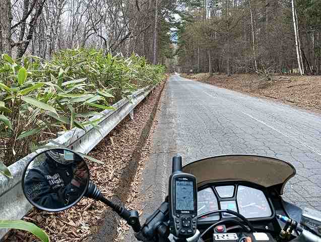 八ヶ岳の西側はこんな道ばっかりです。