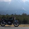 Z750D1と浅間山。