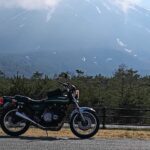 Z750D1と浅間山。