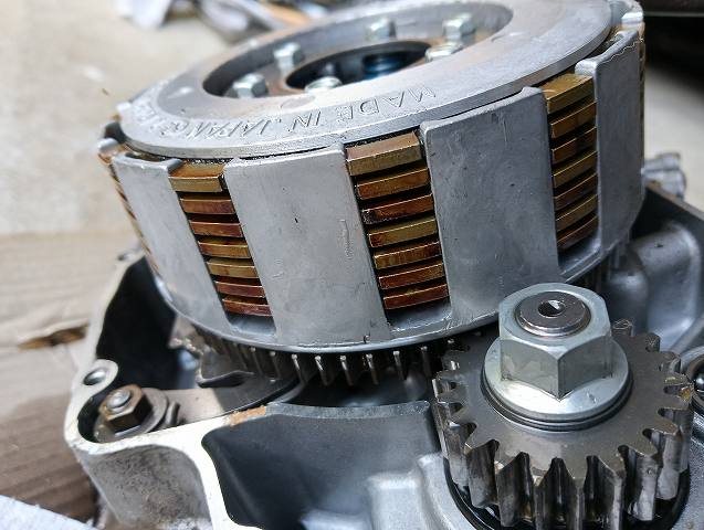 KDX125SR2号機のクラッチ。