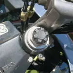 VT250FHのセミエアフォーク。