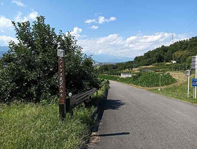 北アルプス展望の道。