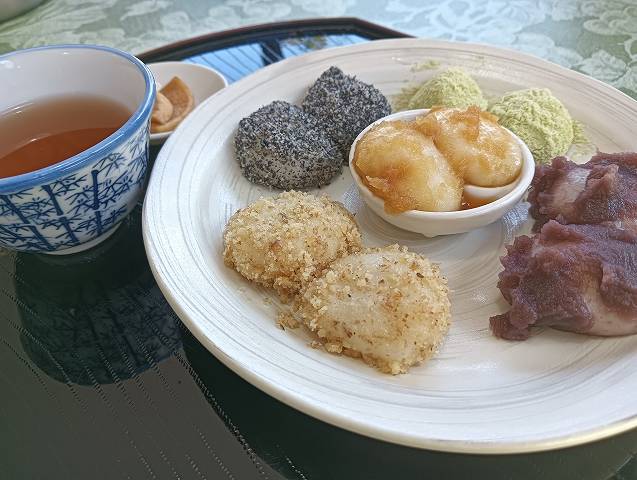 力餅セット。