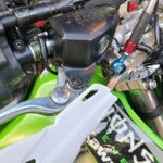 KDX125SR2号機にZX4Rのマスターシリンダー。